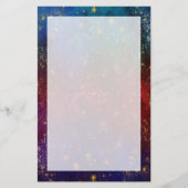 Moody Ombre | Psychedelic Grunge Gold Stardust Briefpapier (Voorkant)