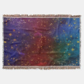 Moody Ombre | Psychedelic Grunge Gold Stardust Deken (Voorkant)