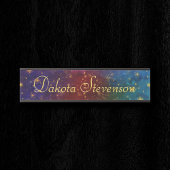 Moody Ombre | Psychedelic Grunge Gold Stardust Deurbordje