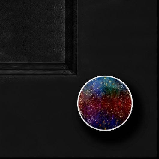 Moody Ombre | Psychedelic Grunge Gold Stardust Keramische Knop