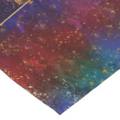 Moody Ombre | Psychedelic Grunge Gold Stardust Korte Tafelloper (Hoek)