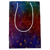 Moody Ombre | Psychedelic Grunge Gold Stardust Med Medium Cadeauzakje (Voorkant)