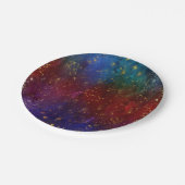 Moody Ombre | Psychedelic Grunge Gold Stardust Papieren Bordje (Gekanteld)