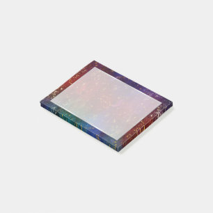 Moody Ombre Psychedelic Grunge Gold Stardust Post-it® Notes