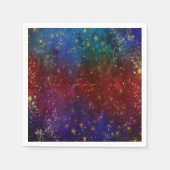 Moody Ombre | Psychedelic Grunge Gold Stardust Servet (Voorkant)