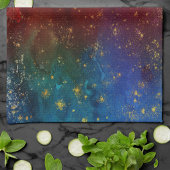 Moody Ombre | Psychedelic Grunge Gold Stardust Theedoek