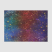 Moody Ombre | Psychedelic Grunge Gold Stardust Tissuepapier (Voorkant)