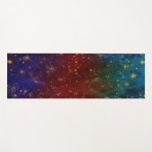 Moody Ombre | Psychedelic Grunge Gold Stardust Yogamat (Voorkant (horizontaal))