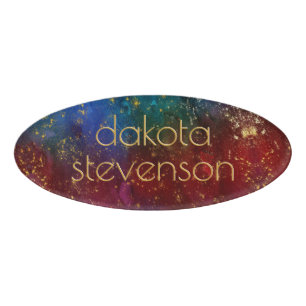 Moody Ombre Psychedelic Grunge Stardust Branding Naambadge