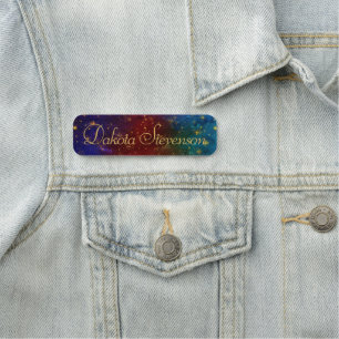 Moody Ombre Psychedelic Grunge Stardust Branding Naamplaatje