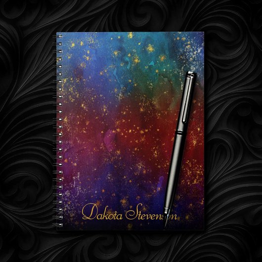 Moody Ombre | Psychedelic Grunge Stardust Branding Notitieboek