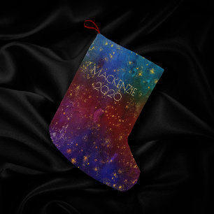 Moody Ombre Psychedelic Grunge Stardust Custom Kleine Kerstsok