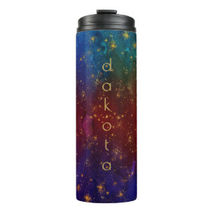 Moody Ombre   Psychedelic Grunge Stardust Custom Thermosbeker