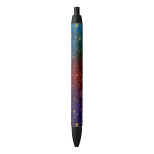 Moody Ombre Psychedelische Grunge Goud Stardust Zwarte Inkt Pen