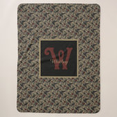 Moody Onyx Barokke Raaf Sherpa Deken (Voorkant)