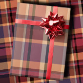 Moody Oversized Autumn Sunset Plaid Cadeaupapier