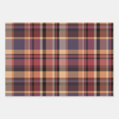 Moody Oversized Autumn Sunset Plaid Inpakpapier Vel (Voorkant)