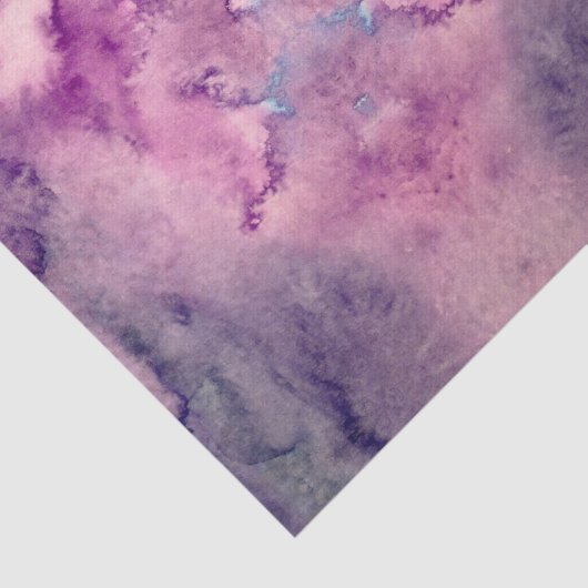 Moody Paarse Abstracte Tie Dye Tissuepapier (Detail)