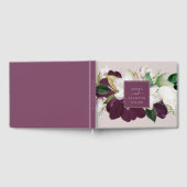 Moody Paarse Blooms | Blush & Berry Wedding Gastenboek (Volledig)