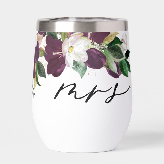 Moody Paarse Blooms Gothic Mrs. (Achterkant)