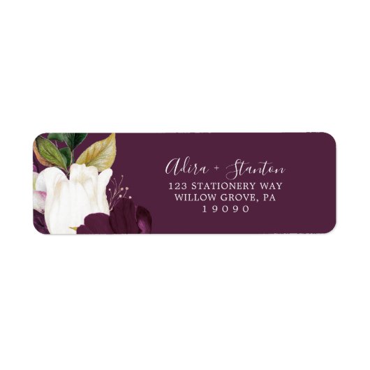 Moody Paarse Blooms | Label Plum Return (Voorkant)