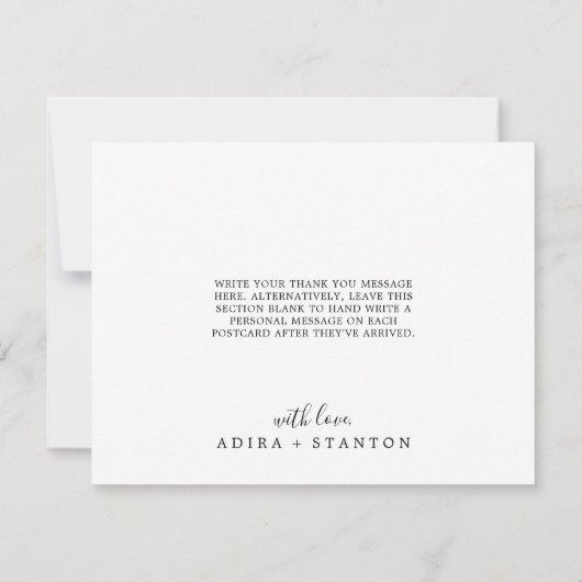 Moody Paarse Blooms Patroon Hartelijk dank Bedankkaart (Achterkant)