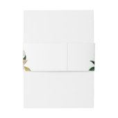 Moody Paarse Blooms Wedding Uitnodigingen Wikkel (Achterkant Voorbeeld)