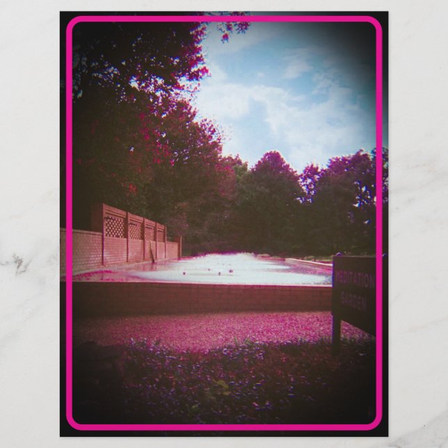  Moody Paarse briefpapier Briefhoofd (Voorkant)