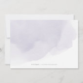 Moody paarse goudkalligrafie van het roos, behalve save the date (Achterkant)