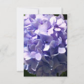 Moody Paarse hortensia paarse bloem paarse bloemen RSVP Kaartje (Achterkant)