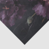 Moody Paarse Lilies Bloemen Decoupage Gift Wrap Tissuepapier (Detail)
