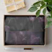 Moody Paarse Lilies Bloemen Decoupage Gift Wrap Tissuepapier (Geschenk)