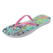 Moody Paarse Morning Sunrise in Mijn Rubio Garden Teenslippers (Schuin)