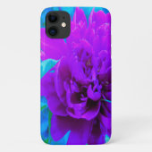 Moody Paarse Peony met mooie olievlek Case-Mate iPhone Case (Achterkant)