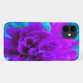 Moody Paarse Peony met mooie olievlek Case-Mate iPhone Case (Achterkant (horizontaal))