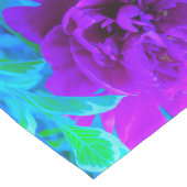 Moody Paarse Peony met mooie olievlek Korte Tafelloper (Hoek)