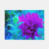 Moody Paarse Peony met mooie Weigela Foliage Deurmat (Voorkant)