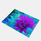 Moody Paarse Peony met mooie Weigela Foliage Deurmat (Schuin)