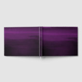 Moody Paarse Plum Modern Waterverf Chic Wedding Gastenboek (Volledig)