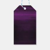 Moody Paarse pruim Modern Waterverf Chic Elegant Cadeaulabel (Achterkant)