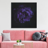 Moody Paarse Roos Canvas Afdruk (Insitu (Woonkamer))