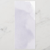 Moody paarse roos gouden kalligrafie bruiloft menu (Achterkant)