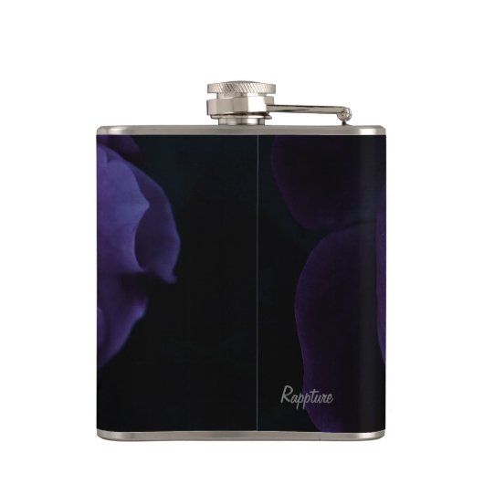 Moody Paarse Roos Heupfles (Achterkant)