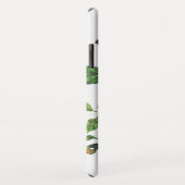 Moody Paarse Waterverf BloemMonogram Case-Mate iPhone Case (Achterkant/rechts)