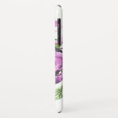 Moody Paarse Waterverf BloemMonogram Case-Mate iPhone Case (Achterkant/links)