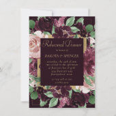 Moody Passion | Dramatisch Paarse repetitie diner Kaart (Voorkant)