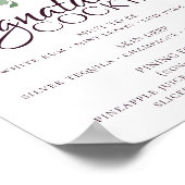 Moody Passion | Dramatische paarse gesigneerde dra Poster (Hoek)