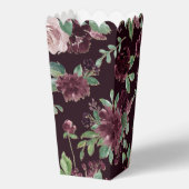 Moody Passion | Dramatische Paarse wijn Roos Bedankdoosjes (Achterkant)