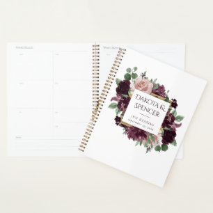Moody Passion   Dramatische Paarse Wijn Rozen Cust Planner
