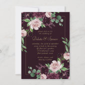 Moody Passion | Dramatische Paarse wijnroos boeket Kaart (Voorkant)